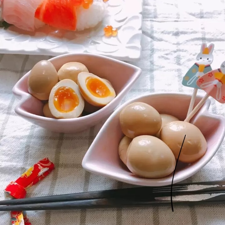 簡単♡美味♡うずら卵の味玉